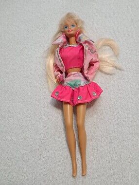 Vintage 1993 Mattel Paint ’N Dazzle Barbie Doll Blonde Collectible 90s Retro Toy